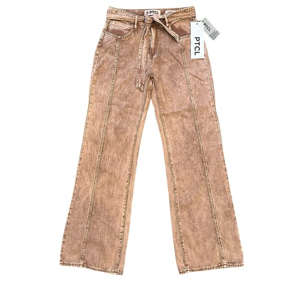 PTCL Denim - PTCL Rosy Brown Wide-Leg Jeans Size 27